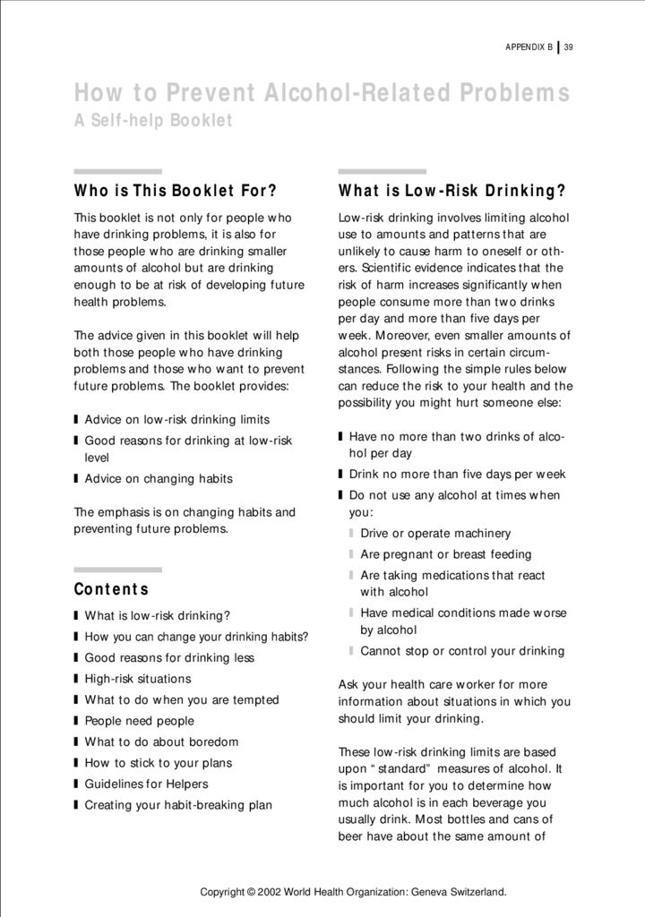 How to prevent alcohol related problems Lake Erie Behavioral, LLC.